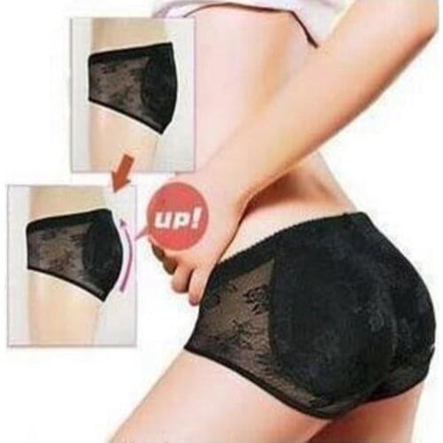New Novelty 1Pc Women Push-up Fake Ass Briefs Removable Sponge Padded Jacquard Fake Buttock Body Shaper Panty Detachable