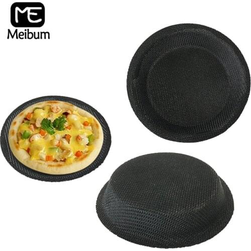 Single Cavity Black Porous Glass Fiber Silicone Bread Mold Pizza Mould Round Shape Tart Pan Non Stick Bakeware Baking Tools