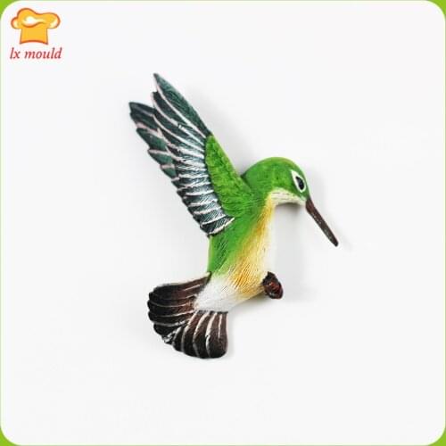 HUMMINGBIRD BIRD Silicone Resin Clay Fondant Flexible Polymer Push Mould