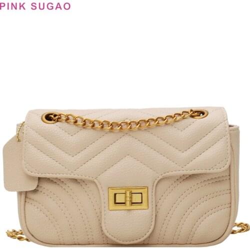 Pink Sugao luxury handbags women bags designer women shoulder bag chain bag fashion purses and handbags designer crossbody bag