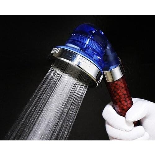 Hand held pressurized shower negative ion net sailor spray three grade shower water saving pressurized shower head
