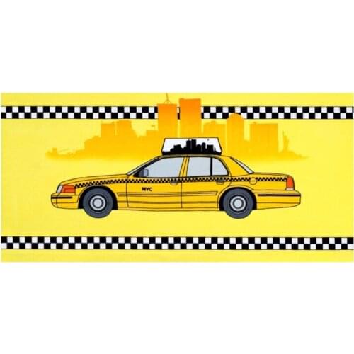 Stylish Yellow New York City Cab Gym Sport Towels Men Novelty NCY Checker Taxit Microfiber Beach Travel Towels Kid Quick Drying