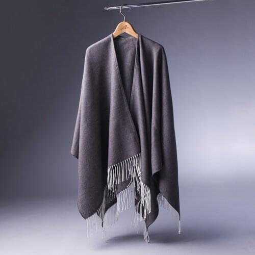 Bella Philosophy Ethnic Knitted Cardigan Sweater Tassel Autumn Winter Scarf Shawl Streetwear Poncho Cape Faux Cashmere