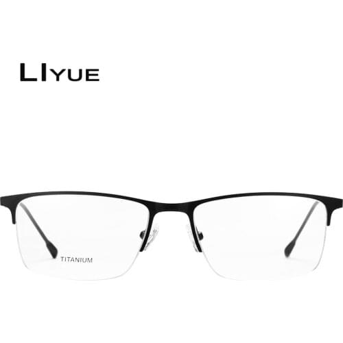 2021 Stainless Steel half Frame Reading Glasses Men Anti Blue Light Metal Business Presbyopia Optical Eyegalsses +0.75 1.5 1.75