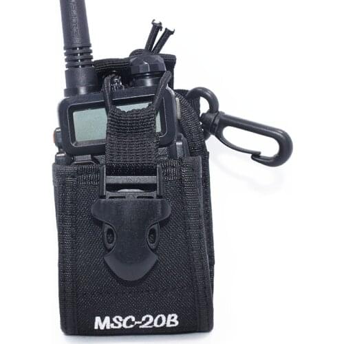 Abbree MSC-20B Nylon Multi-functional Case Holster Pouch for Baofeng TYT Wouxun Kenwood Motorola Icom Walkie Talkie