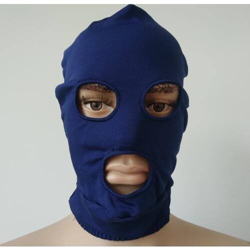 Adult unisex Zentai Costumes Party Accessories Halloween Masks Cosplay Costumes Lycra Mask open eyes mouth