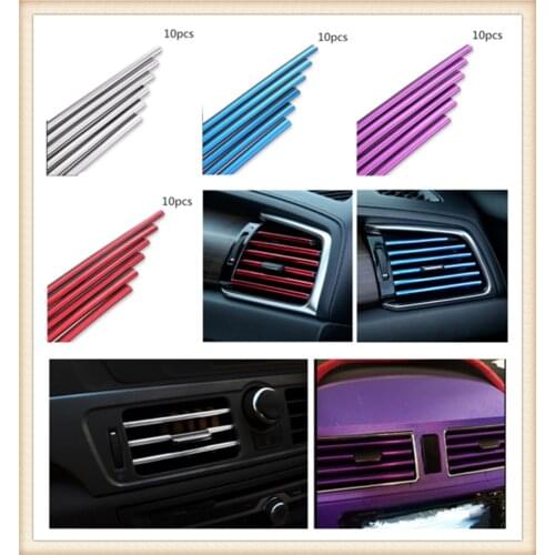 Car parts air conditioning outlet decorative strip clip modified personality for Toyota FJ Cruiser RAV4 CROWN REIZ PRIUS