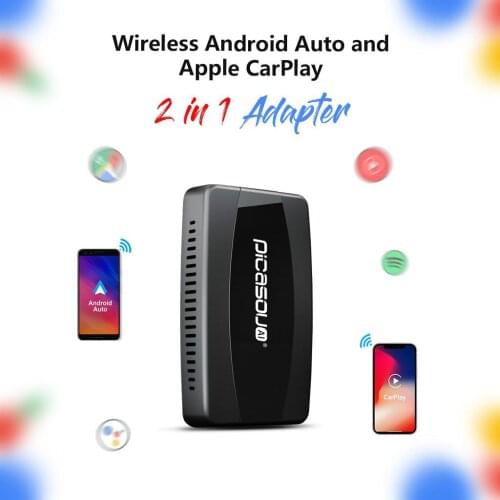 Wireless AA adapter support Android phone conenect to original car multimedia for Lincoln/Porsche/Honda/Mazda with wired CarPlay