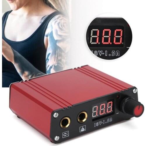 Professional Microblading Permanent Makeup Tattoo Power Supply Mini Digital Dual Mode Tattoo Power Supply 100-240V