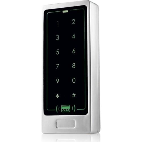 Card access touch keypad door access control panel door opener with card