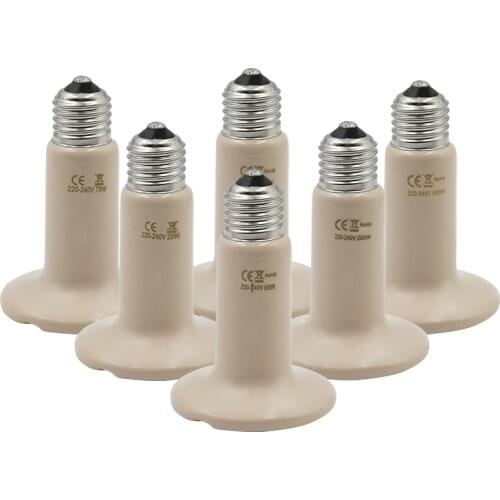 Pet Reptile Ceramic Emitter Heat Lamps Heating Bulb Infrared Pet Brooder Reptile Lamp 220V-240V