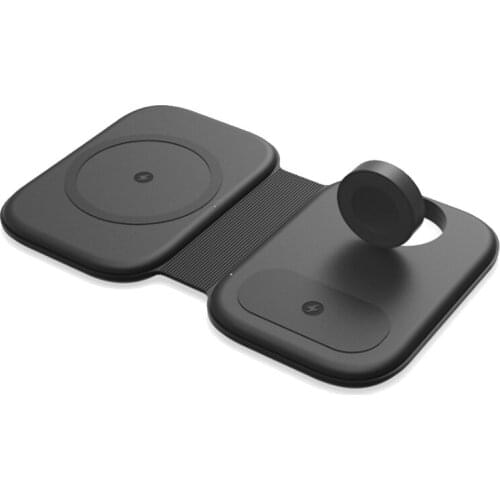 NEW-3 in 1 Wireless Chargers for iPhone 12 Pro Max Mini Foldable 15W Fast Charging Stand for Watch Charger Station