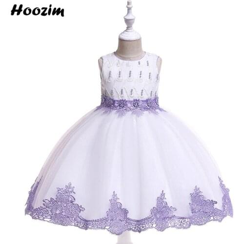 Formal Lavender earl Rhinestone Fluffy Gala And Soiree Dress Girls 4 To 10 Years Expensive Tulle Evenign And Red Carpet Dresses