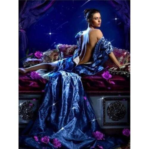 Full square diamond painting woman embroidery mosaic art diamond dotz diy rhinestone picture puzzle drawing wall decor stickers