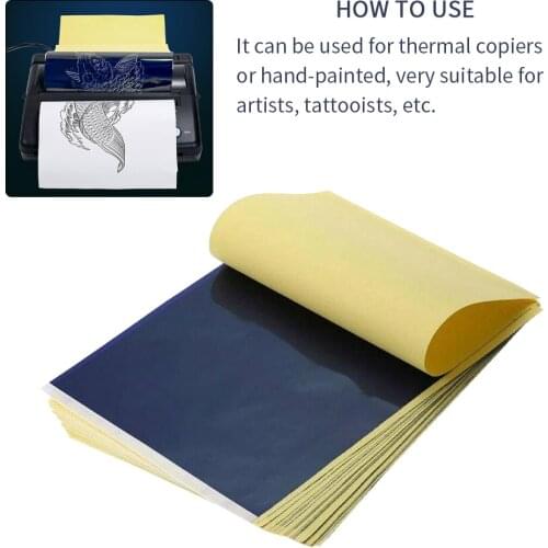 25pcs Portable Copy Accessories Body Art Tattoo Transfer Paper Skin Easy Use A4 Size DIY Stencil Large Hand Tools Lightweight