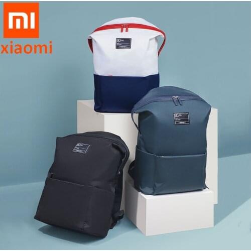 Xiaomi Casual Backpack Young Unsex Solid Anti-Rain Waterproof Polyester Backpacks Travel Bag Universal Bags College Laptop Bag