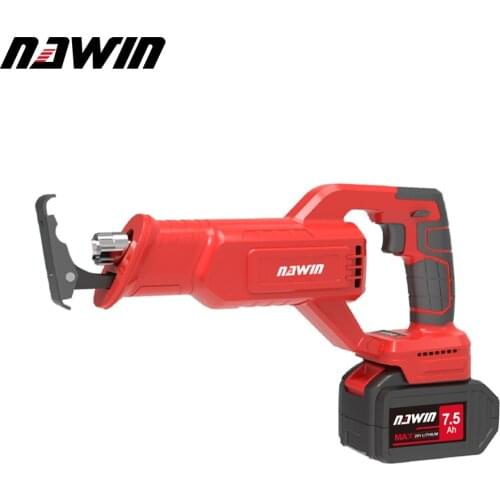 NAWIN 20V Portable Reciprocating Saw Kit Saber Saw with Lithium Battery Cordless Powerful Wood/Metal/Foam brick/bone Cutting Saw