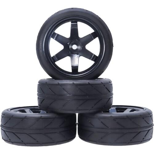 1/10 2Pcs RC Car On Road Tires and Wheel Hex 12mm for 1:10 HSP HPI RC Car Tyres Traxxas TRX4 TRX-4 Tamiya Accessories