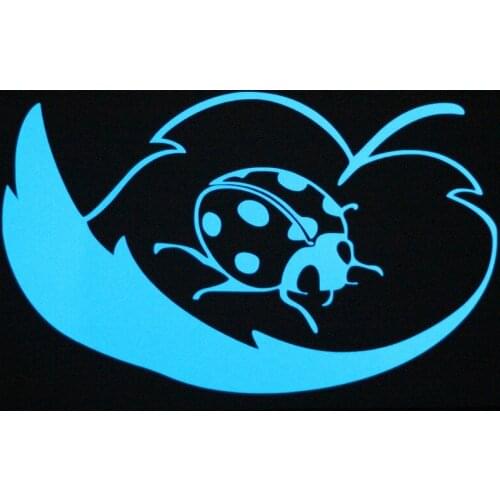 Glow in the Dark Ladybug Wall Sticker Home Decor Lovely Cute Cartoon Ladybird Sticker Kids Room DIY Decoration Luminous Decals