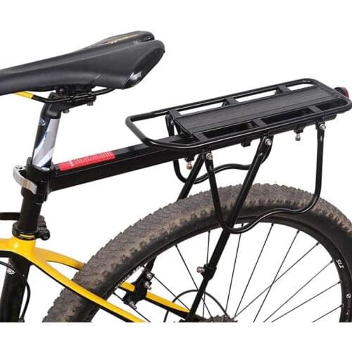 MTB Bike Rear Shelf Cycling Bicycle Rack Upgraded Bike Rack Aluminum Alloy Can bear 50KG Luggage Rear Carrier Trunk for Bicycles