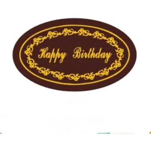 10 Pieces Happy Birthday Chocolate Transfer Sheet DIY Chocolate Decorating 21*33cm