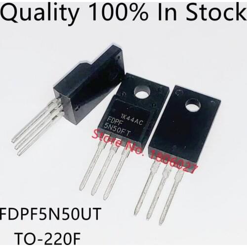 10PCS/LOT FDPF5N50UT 5N50UT TO-220F 500V 5A