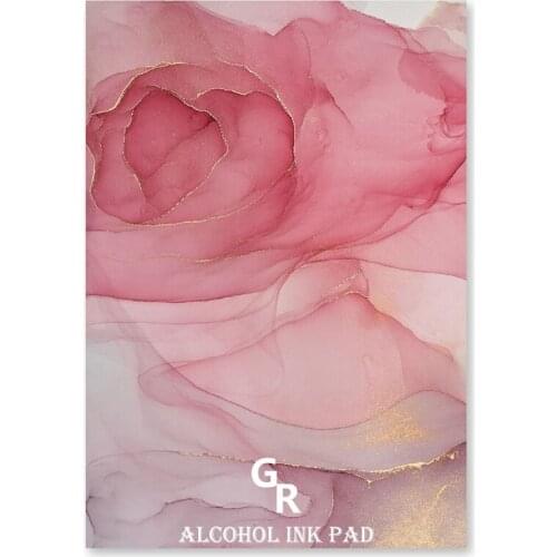 652F 10 Pcs/Pack Smooth Alcohol Ink Pad Paper for Painting Drawing Artwork DIY Crafts Decor