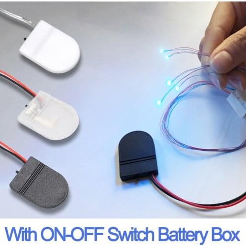 2/5PCS CR2032 High quality DIY Battery Storage Case Cover With ON-OFF Switch 3V Button Coin Cell Battery Socket Holder Cover