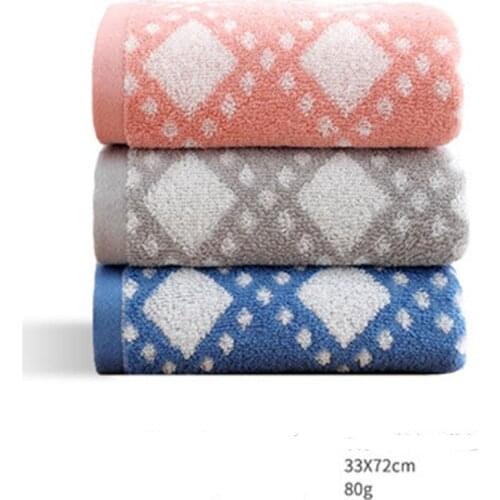 33x72CM 3 Pics Embroidered Towel Pure Cotton Soft Absorbent Hair Men Women Adult Face Wash Bath Household Wholesale