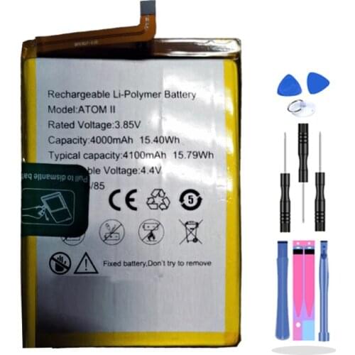 4000mAh battery ATOM II battery 3.85V