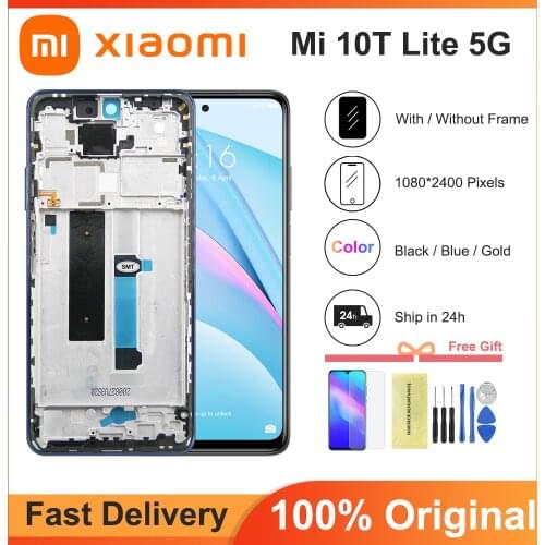 6.67'' Original Display For Xiaomi Mi 10T Lite 5G LCD 10 Touches Screen For Mi 10T 10 T Lite 5G M2007J17G Display Replacement