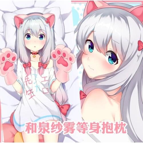 Anime Eromanga Sensei Sagiri Izumi Cute Dakimakura Hugging Body Pillow Case Japanese Otaku Loli Pillow Cushion Cover Gifts SM