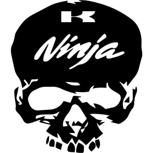 14.3X16.7CM Ninja Skull Personality Car Sticker Waterproof Vinyl Window Decals