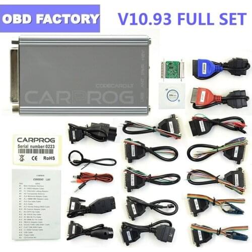 Carprog OBD2 Car prog V10.93 Car Prog ECU Tunning Car Repair Tool 10.93 Carprog With All Adapters Car Programmer