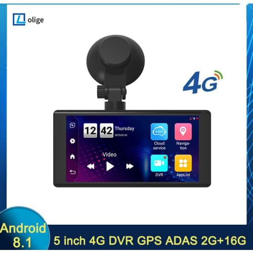 5" ADAS DVR Car Touch screen Android 8.1 4G GPS Navigation 1080P auto Video Recorder Rearview camera Dash Cam Parking monitoring