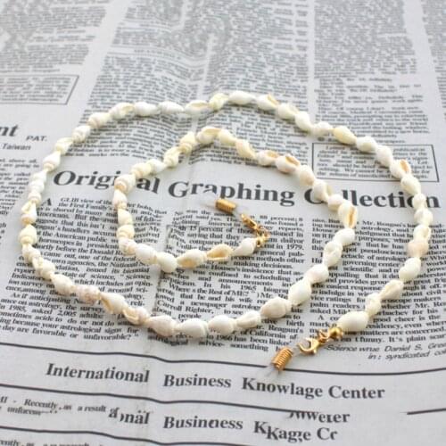 Reading Glasses Chain Shell Sunglasses Holder Neck Strap Rope Ornaments Necklace PXPB
