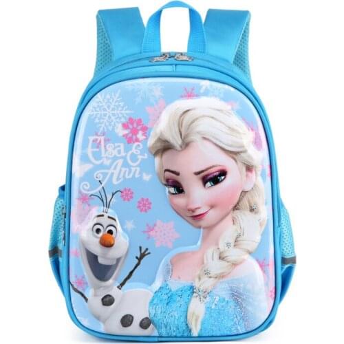 Disney Frozen Children Schoolbag Primary School Cartoon Princess Girl Baby Backpack Kid Elsa Mochila Escolar