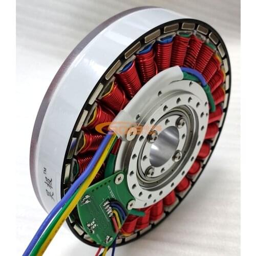 Quality Guarantee 400w Small Hollow Shaft Permanent Magnet Dc Brushless Motor Motor Hall Flat Ultra-thin Disk Generator