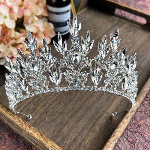 Crystal Exquisite Bridal Crown Baroque Tiara Headband Childrens Crown Wedding Headwear Accessories HQ0155