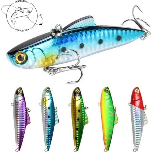 VIB 5Color 8.5cm/21.4g Artificial Plastic Hard Bait Bionic Bait Depth Dive 0.5-3M 6# With Hook Wobbler Sea Fishing Lure