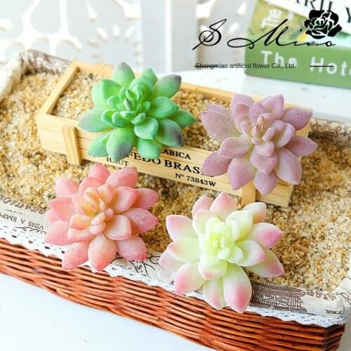 1pcs Artificial Flower Mini Fake Plant Wedding Party Home Desk Bonsai Decor DIY Accessories Ornaments Simulation Faux Succulent