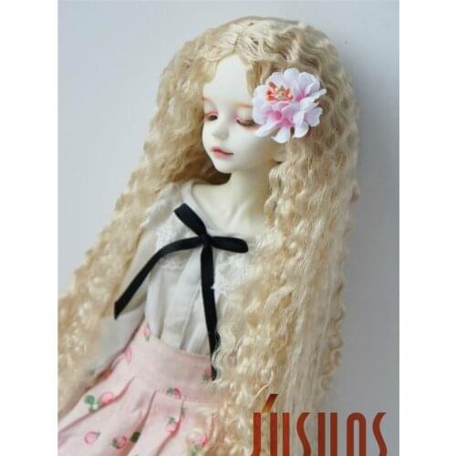 JD220 1/6 1/4 1/3 Fashion BJD synthetic mohair doll wig for size 6-7inch 7-8 inch 8-9inch Doll Long Curly soft BJD hair