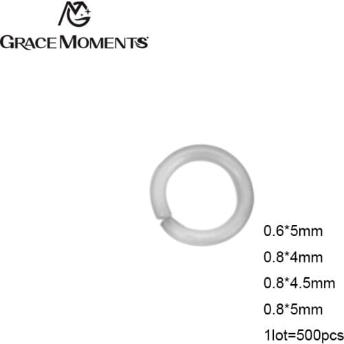 Grace Moments 500pcs/lot Stainless Steel Jump Rings Single Loops Open Jump Rings & Split Rings For Jewelry Finding DIY