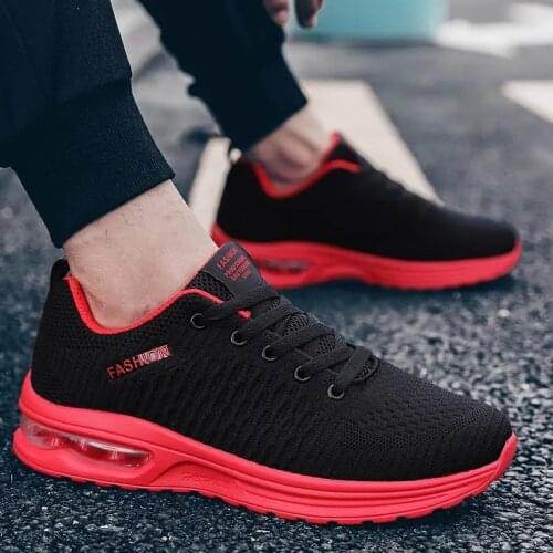 Fashion Men Air Cushion Sneakers Brethable Sport Walking Shoes Comfortable Mesh Fitness Trainer Casual Jogging FootwearTennis