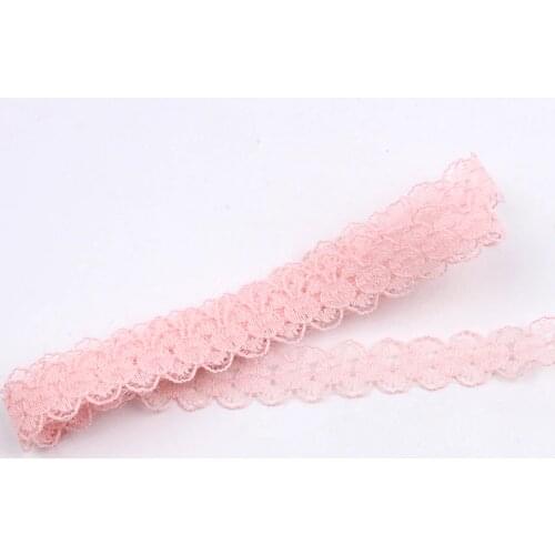 15mm 10yards Champange Lace Ribbon for Skirts Sewing Fabric Accessories