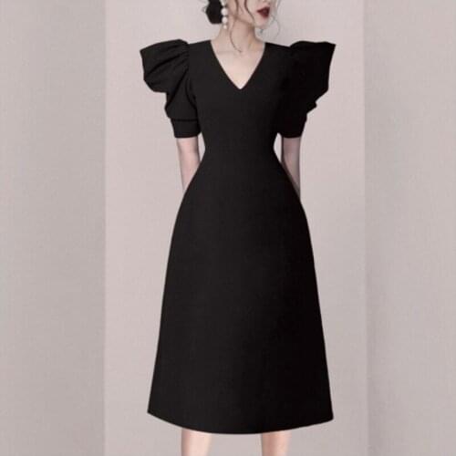 Hot Sale Women Summer Dress Top Grade Fashion Luxury Brand Designer Female Vestidos Black Vintage Ladies Party Dresses De Festa