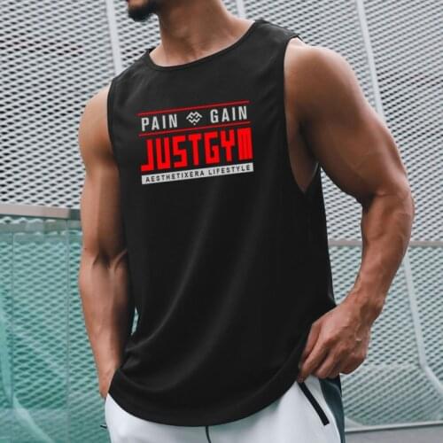 Running Vest Men Gym Tank Top Mesh Quick Dry Bodybuilding Stringer Singlets Bodybuilding Sleeveless T Shirt Men Fitness Clothing