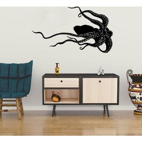 Wall Decal Removeable Vinyl Wall Decoration Art Mural Bath Decor Sea Animals Octopus wall sticker DW11581
