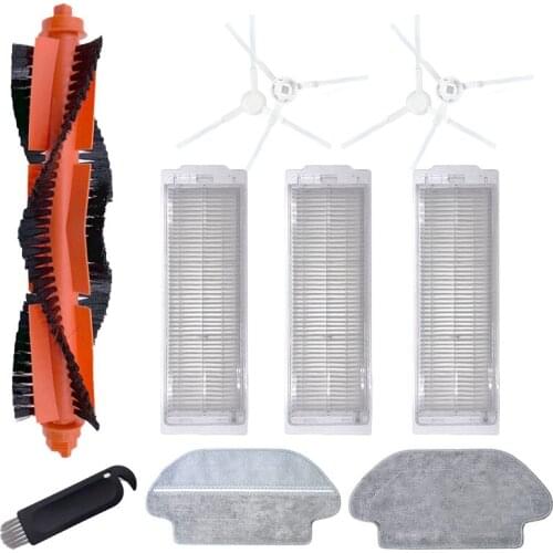 Main Brush Hepa Filter Side Brush Mop Cloth for Xiaomi Mijia STYJ02YM for Conga 3490 for Viomi V2 PRO V3 SE V-RVCLM21B