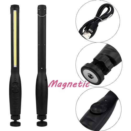 Protable Spotlight Working Light Multifunction Rechargeable COB LED Slim Work Light Lamp Flashlight Worklight Outdoor Torch